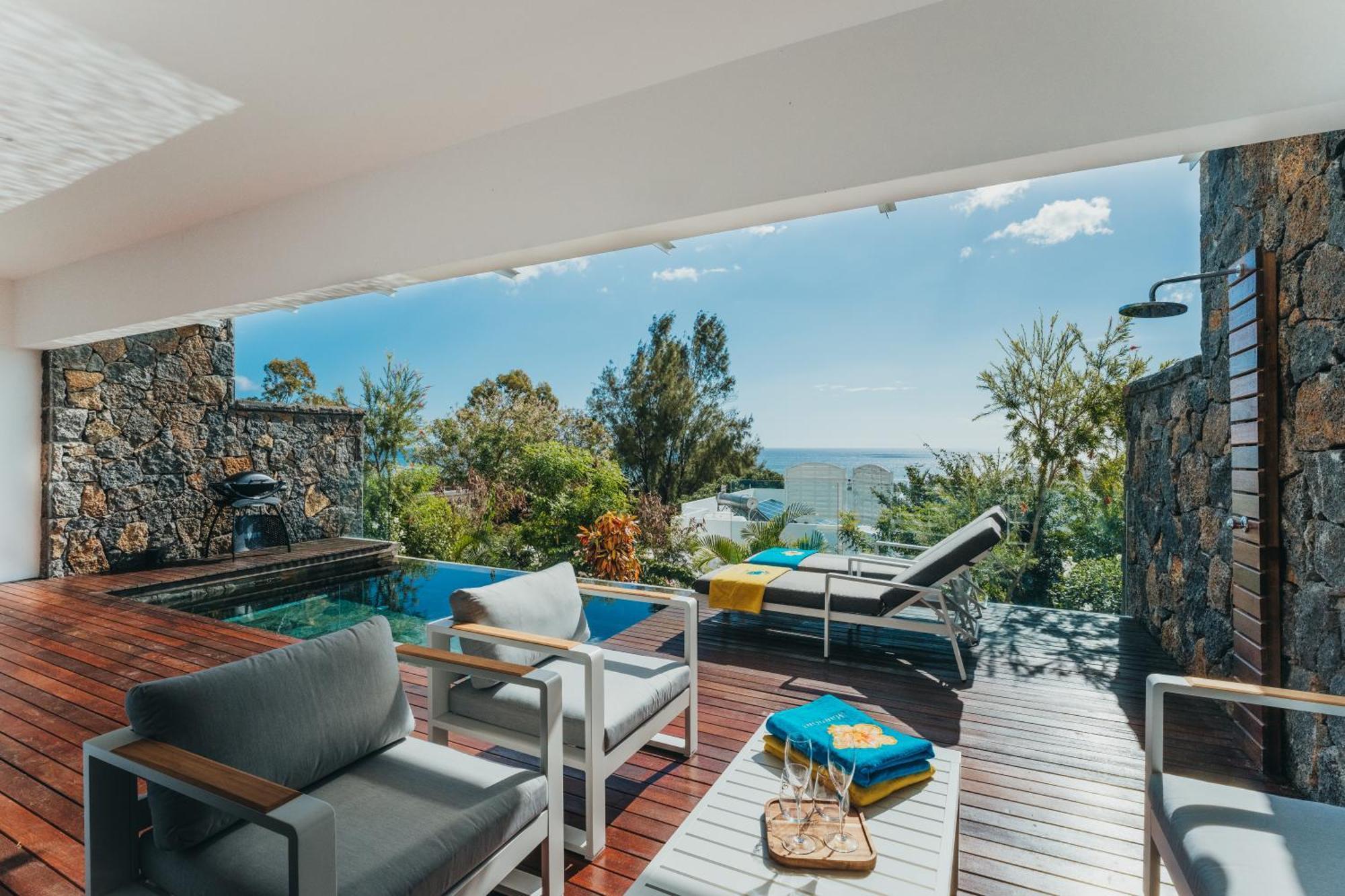 Rivière Noire Appartement De Luxe Piscine Et Vue Mer מראה חיצוני תמונה