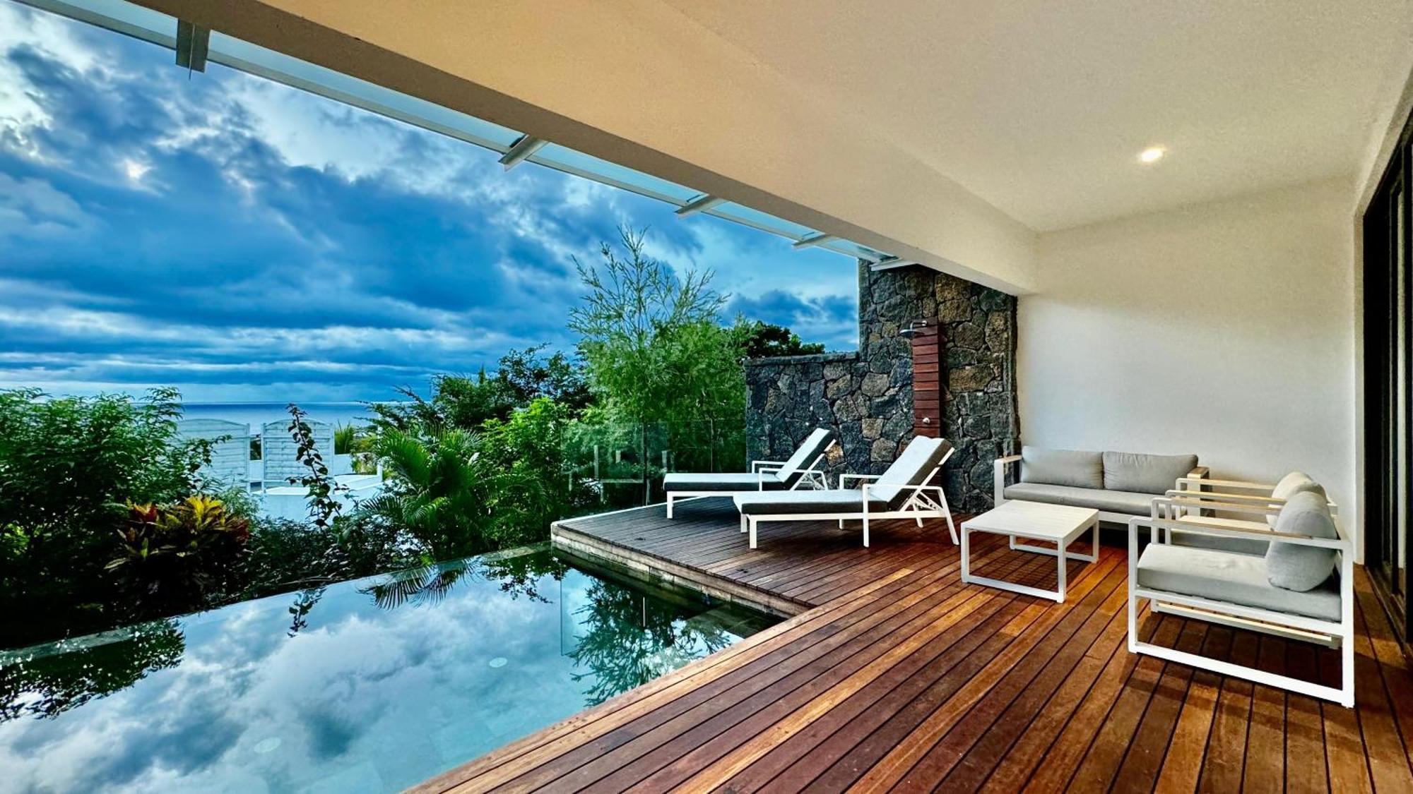 Rivière Noire Appartement De Luxe Piscine Et Vue Mer מראה חיצוני תמונה